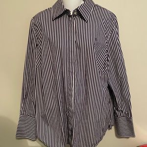 Vintage Ralph Lauren purple striped dress shirt